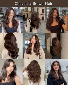 Chocolate Brown Hair Aesthetic, Chocolate Brown Hair Girl. Brown Hair With Dimensions, Level 5 Chocolate Brown Hair, Level 3 Brown Hair, Brown Hair Colors No Bleach, Brown Hair Dye Ideas Coloring, Dark Mocha Brown Hair Color, Solid Chocolate Brown Hair, Dark Brown Hair Chocolate, Brown Hair Tint