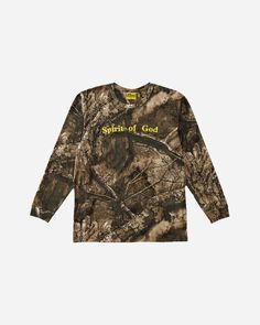 SPIRIT OF GOD LS (CAMO) | NHIM APPAREL Christian Clothing Brand, Spirit Of God, Freedom In Christ, Christian Hats, Fleece Hats, Camo Long Sleeve, Christian Hoodies, Forever And Always, Real Tree