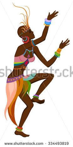 an african woman dancing with her hands in the air