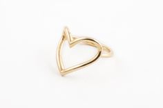 Open Heart Ring - 14KY Gold - 16.75mm X 19mm Open Heart Ring, Color Scale, Light Leak, Open Heart, Round Diamonds, Heart Ring, Diamond Cuts, Gold Rings, Ring