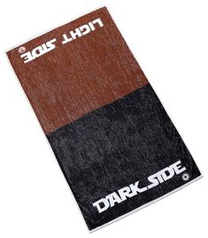 the dark side beach towel in brown and black