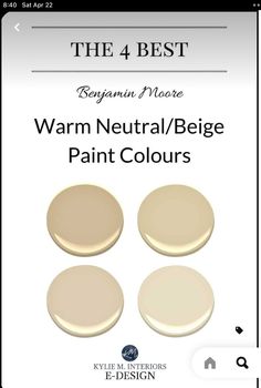 the 4 best paint colors for neutral and beige walls