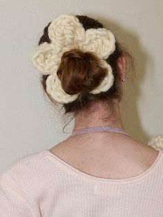 Composition : Wool 100%Color : beigeCountry of Origin : Republic of Korea Big Flowers Crochet, Handmade Cream Hair Headband, Handmade Cream Headband, Crochet Flower Scrunchie, Cream Flower Hair Accessories With Handmade Flowers, Cream Hair Accessories With Handmade Flowers, Crochet Flower Hair Tie, Crochet Ruffle Scrunchies, Cream Handmade Flowers Headband