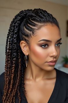 Blend your way to beautiful skin with these nutritious smoothie recipes! Perfect for hydration and skin health. Classy Braids, Recipes For Glowing Skin, Curly Braided Hairstyles, Nutritious Smoothie Recipes, Expand Your Mind, Hair Braiding Tool, Nappy Hair, Braided Bun Hairstyles