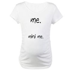 a pregnant woman's t - shirt with the words me, minime written on it