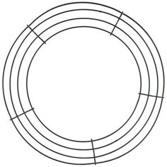 an image of a wire circle with four lines in the middle and one line at the end