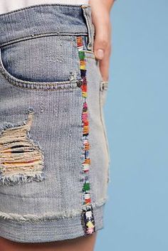 Tiendas de  diseñadores mexicanos que debes visitar en CDMX Pilcro Shorts, Haft Vintage, Diy Jeans, Diy Broderie, Sew Ins, 자수 디자인, Edge Stitch