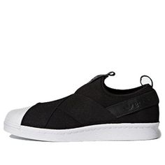 adidas Superstar Slip-On 'Core Black' BZ0112 (SNKR/Skate/Light/Unisex/Low Top/Wear-resistant) Adidas Superstar Slip On, Low Top, Perfect Pair, Your Perfect, Slip On, Adidas, Sneakers, How To Wear, Black