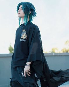 Jahan Tea, Cyberpunk Hairstyles, Cabello Hair, Creative Hair Color, Hair Reference, Best Cosplay, Aesthetic Hair, Blue Hair, Cosplay Anime