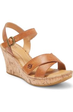 Børn Alaina Platform Wedge Sandal (Women) | Nordstromrack Cork Open Toe Wedge Sandals For Beach, Open Toe Cork Wedge Sandals For Beach, Casual Cork Wedge Sandals For Vacation, Cork Wedge Heel Sandals For Vacation, Cork Wedge Sandals For Vacation, Casual Cork Wedge Sandals Open Toe, Casual Open Toe Cork Wedge Sandals, Cork Open Toe Sandals, Leather Wedge Sandals