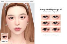 ｡ﾟ･ credit linked (tap on pin or press visit) - I do not own this photo/video!✩.°୭̥ #sims #sims4 #s4cc #mods #ts4cc #ts4 #ts4mod Eye Bags, Tap, Photo And Video