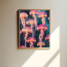 Transform your space with the ethereal beauty of this stunning jellyfish watercolor artwork. 🌊✨ With its vibrant hues of pink, orange, and blue, this design captures the fluid elegance of jellyfish drifting in the deep sea. Perfect for ocean lovers and anyone who appreciates marine life's tranquility and wonder. Detailed jellyfish illustration in a dreamy underwater palette Perfect for beach houses, ocean-themed rooms, or aquariums Printed on premium material for vivid, long-lasting colors Adds a peaceful and aquatic vibe to your home or office Makes a unique gift for marine biologists or sea life enthusiasts Care instructions - If the print does gather any dust, you may wipe it off gently with a clean, dry cloth. 📜 Several paper versions: Available in 285 g/m² Fine Art, 180 g/m² Semi-Gl Underwater Palette, Jellyfish Bathroom, Jellyfish Poster, Marine Illustration, Jellyfish Decor, Jellyfish Wall Art, Ocean Themed Rooms, Art Jellyfish, Jellyfish Illustration