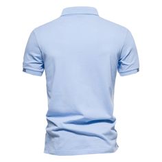 Style: Casual Applicable Scene: Casual Material: COTTON Sleeve Length(cm): Short Applicable Season: summer Pattern Type: Solid Gender: MEN Color Style: Solid Type: Regular Tops Type: Polos Choice: yes Light Blue Cotton Polo Shirt For Summer, Light Blue Short Sleeve Polo Shirt For Summer, Polo Shirts For Men, Polo Shirts Men, Men Formal, Mens Sleeve, Men Summer, Tennis Clothes, Cotton Polo Shirt