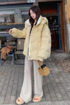 Loose Hooded Warm Thick Coat Jacket