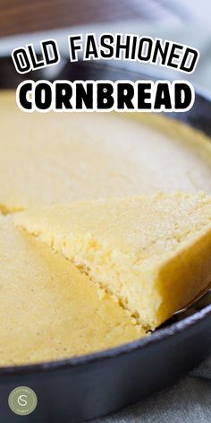 cornbread baked in cast iron skillet with slice being taken out White Cornbread Recipe Easy, Cornbread Moist Recipe, Real Corn Cornbread, Cornbread Easy Recipe, Cornbread Recipes Homemade, Small Batch Cornbread Recipe, Old Fashioned Cornbread Recipe, Easy Cornbread Recipe Simple, Mayo Cornbread