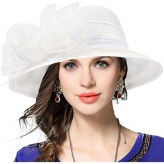 100% Polyester Drawstring Closure Hand Wash Only Lady Derby Church Dress Hat-----Material: Organza. 100% Polyester. Overly Light And Elegant, Sweatband Drawstring Adjuster Inside. Size----: One Size Fits Most. Fit M (21.3inch ~22.8inch) Head Circumference,Inside Sweatband Drawstring Can Adjustable To Size-Fit To Your Head. Design----: Elegant And Charming Designed,Translucent. Perfect For Weddings, Derby, Church Functions, Race Day Events, Tea Party, Twenty's Parties. Cleaning And Nursing----: Y Bucket Wedding, Twenties Party, Derby Dress, Church Dress, Bowler Hat, Church Dresses, Church Hats, Dress Gloves, Cloche Hat