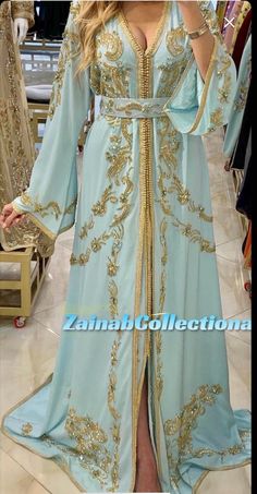 Moroccan Hand Beaded Gorgeous Dress , Moroccan Takchita 2 Pieces , Fancy Caftan Abaya Moroccan Dresses, Moroccan Kaftan Dress, Arabian Dress, Moroccan Clothing, Nikkah Dress, Kaftan Designs, Eid Outfits, Gaun Fashion, Moroccan Fashion