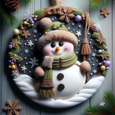 ideas for creativity from polymer clay, generated by AI Christmas Cake Decorations, Polymer Clay Ornaments, Polymer Clay Christmas, Polymer Clay Dolls, Clay Ornaments, Cute Clay, Pasta Flexible, Polymer Clay Creations, Christmas Gingerbread