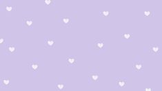 a purple background with white hearts on it