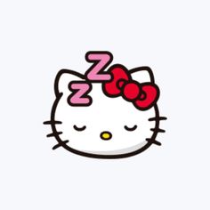 a hello kitty wallpaper with the letter z in it's center and a red bow on its head