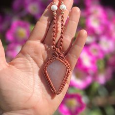 💕 Rose Quartz is the stone of universal love.  It restores trust and harmony in relationships, encouraging unconditional love.   🤲 Rose Quartz purifies and opens the heart at all levels to promote love, self-love, friendship, deep inner healing and feelings of peace. - handmade with love ❤️  - genuine crystals used ✨ - adjustable length 🌸 White Rose Quartz Bohemian Jewelry, Bohemian White Rose Quartz Jewelry, Adjustable White Rose Quartz Jewelry, Handmade Holistic Moonstone Jewelry, Pink Macrame Jewelry As A Gift, White Rose Quartz Spiritual Necklaces, Bohemian Rose Quartz Necklaces For Meditation, Handmade Rose Quartz Jewelry For Meditation, Bohemian Rose Quartz Necklace For Meditation