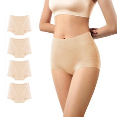 PRICES MAY VARY. [HIGH WAISTED UNDERWEAR FOR WOMEN]: Crafted with a 5CM dual-layer fabric, our tummy control underwear offers moderate elasticity without a tight sensation. [DOUBLE-LAYERED CROTCH]: No show underwear for women has double-layered crotch to protect you. [Full Coverage Design]: Super soft boxer briefs underwear for women/girls/ladies, moisture-wicking, suitable for all-day wear. Can be worn under such as sleepwear, dresses, skirts, shorts, for work, dancing, and sports such as yoga, Lounge Lingerie, Boy Shorts, Briefs, Women Girl, Fashion Branding, Comfort Fit, High Waisted, For Women, Clothes For Women