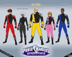 the power rangers hyper force characters