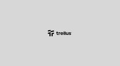 a black and white logo with the word trtellus in it's center