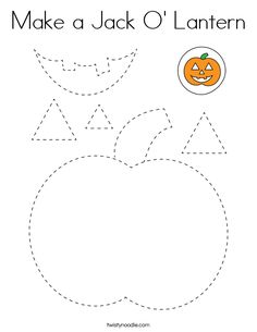 a pumpkin cut out to make a jack o'lantern traceable for halloween coloring pages