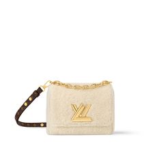 LOUIS VUITTON® - Twist Pm - Cream Preppy Chic Style, Lv Twist, Louis Vuitton Sac, Ballerina Pumps, Bags Louis Vuitton, Louis Vuitton Official, Buckle Shoes, Monogram Bag, Silver Jewelry Fashion