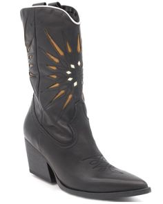 Golo Women's Contrasting Sun Western Boots - Pointed Toe Gothic Western, Black Cowgirl Boots, Sun Fashion, Womens Cowgirl Boots, Black Cowgirl, Suede Fashion, Cowboy Boots Women, Western Boot, Cowboy Boot