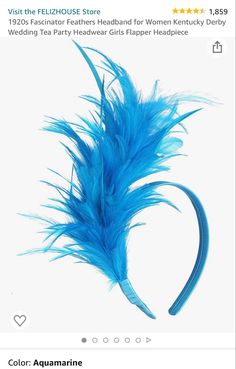 Kentucky Derby Wedding, Derby Wedding, Flapper Headpiece, Wedding Tea Party, Gatsby Themed Party, Prom Dance, Wedding Tea, Headband For Women, Feather Fascinators