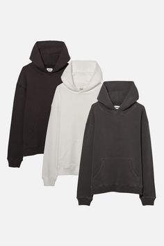 Shop Vintage black + grey + white CORE HOODIE 3 PACK by Elwood online – Elwood Clothing Luxury Garment-washed Denim Jacket For Streetwear, Soft-washed Hooded Hoodie For Everyday, Soft-washed Hoodie For Everyday, Zombie Fashion, Elwood Clothing, Denim Sweatpants, Matching Lounge Set, Dubai Outfits, Bar Fits