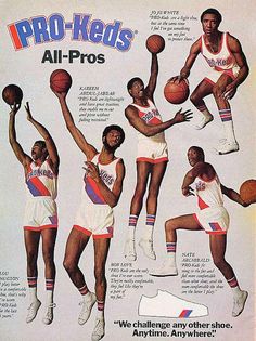 an advertisement for pro - kelts all - pros featuring basketball players