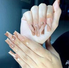 Cozy Colors, Bridal Nails Designs, Brown Acrylic Nails, Fall Nail Ideas, Fake Nails Designs, 2024 Nails, Classic Nails, Unique Acrylic Nails, Bling Acrylic Nails