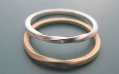 Mobius Rings, Wedding Rings Couple, Big Wedding Rings, His And Hers Rings, Set Couple, Wedding Rings Round