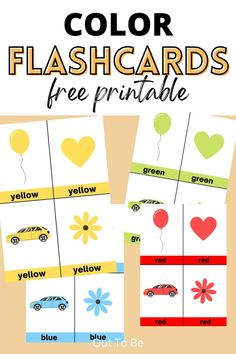 color flashcards for kids Color Flashcards, Toddlers And Preschoolers