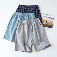 Season:Summer,Fall,Spring; Fabric:Cotton Blend; Gender:Men's; Nightwear Style:Sleepwear,Pajama Shorts; Style:Stylish,Casual,Comfort; Elasticity:Micro-elastic; Occasion:Daily,Home,Bed; Function:Comfort; Pattern:Plaid; Listing Date:08/09/2023; Hips:; Length:; Waist:; Feel of Sensation:Comfort,Soft Men's Sleepwear & Loungewear, Nightwear Outfits, Men Nightwear, Comfort Home, Pajama Outfit, Sleep Clothes, Mens Sleepwear, Elegante Casual, Shorts Style