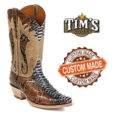 Python Boots with collar by Black Jack. Black Jack Boots, Tims Boots, Cowboy Boots Men, Python Boots, Custom Cowboy Boots, Boot Tree, Vintage Cowboy Boots, Snakeskin Boots, Custom Boots