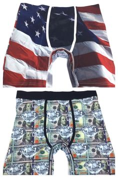 US Flag and Money Boxer Briefs 2 Piece Set #novelty #mens #wearyourlife #boxerbriefs #americanflag #patriotic #money #bills #fathers #fathersday #fathersdaygift #fathersdaygifts #helpingpaybills #helpingpaymonthlybills Usa Flag, American Flag