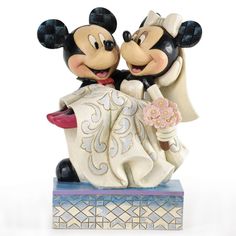 mickey and minnie mouse wedding figurine