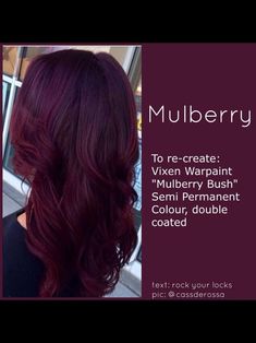 New Hair Colors 2023 Fall, Red Hair Colors For Brunettes, Cherry Wine Hair Color, Cherry Wine Hair Color Burgundy, Garden 2023, Dark Red Hair