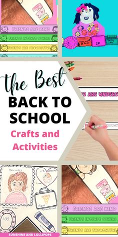 the best back to school crafts and activities for kids that are easy to do with their own hands