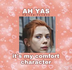 a woman with red hair and blue eyes is featured in an ad for ah yas