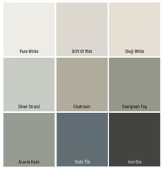 the different shades of gray and white