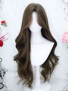 Good Hairstyles For Long Hair, Waist Length Hair With Curtain Bangs, Very Long Wedding Hair, Long Hair For Long Face Shape, Curtain Bangs Side Profile, Curled Curtain Bangs, Very Long Wavy Hair, Soft Bangs Long Hair, Wavy Long Hairstyles