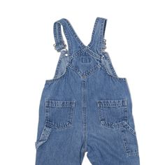 Item is in good used condition. Item has poppers and adjustable straps. >Size: S >Waist Size: 22" >Inside Leg: 10" >Sleeve: N/A" >Rise: 8" >Hem: 5.5" 90s Style Blue Denim Overalls, Blue Denim Shortalls With Adjustable Straps, 90s Blue Denim Jumpsuit With Pockets, Casual Denim Overalls With Belt Loops, 90s Style Denim Overalls With Pockets, 90s Denim Overalls With Pockets, Blue Denim Overalls With Button Closure, Casual Blue Denim Jumpsuit With Belt Loops, Casual Denim Shortalls With Belt Loops