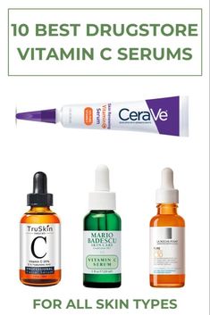 Top 10 Affordable Vitamin C Serums for Every Skin Type on Pinterest Vitamin C For Dark Spots, Best Serum For Pigmentation, Best Drugstore Vitamin C Serum, Best Vitamin C Serum For Face Anti Aging, Best Vitamin C Serum For Face Dark Spots, Best Vitamin C Serum For Face, Drugstore Vitamin C Serum, Getting Rid Of Dark Spots, Best Antioxidant Serum