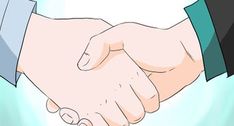 two people shaking hands over a white piece of paper with the words how to write a business letter