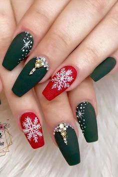 Kutek Disney, Nagellack Trends, Cute Christmas Nails, Christmas Gel Nails, Christmas Nails Acrylic, Nails Simple, Festival Nails